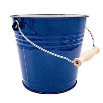 Wiadro emaliowane wiaderko tradycyjne żywność 24cm