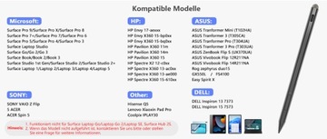 Стилус для Microsoft Surface Pro 8/X/7/6/5/4/3