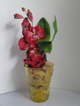 ЖЕЛТАЯ стеклянная крышка для орхидей, декоративная, теплый желтый
