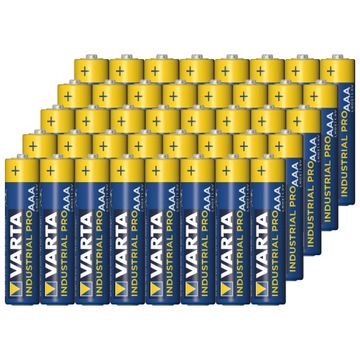 48sztuk baterii VARTA LR03 AAA 1,5V Industrial Pro