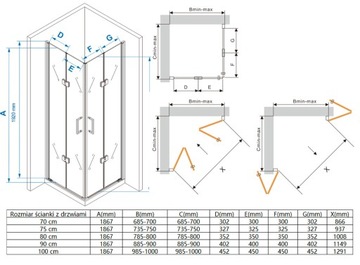 СКЛАДНАЯ ДУШЕВАЯ КАБИНА MS2000 - SWISS 80x90