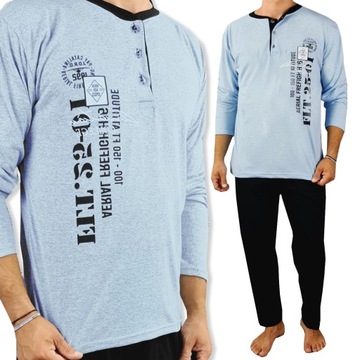 МУЖСКАЯ ХЛОПКОВАЯ ПИЖАМНЫЙ КОМПЛЕКТ БРЮКИ С ПРИНТОМ #M