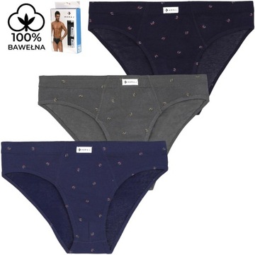 MORAJ slipy męskie majtki klasyczne 100% bawełna 3XL