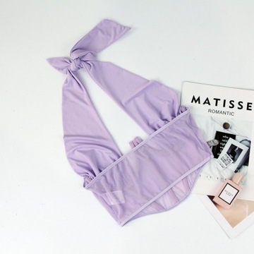 УКОРОЧЕННЫЙ БЮСТГАЛТЕР С ЗАВЯЗКОЙ НА ЗАВЯЗКЕ МОДНАЯ СЕТКА M