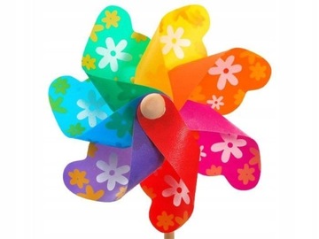 РАДУГА PINNER ОРНАМЕНТ ВЕТРЯНАЯ МЕЛЬНИЦА ИГРУШКА УКРАШЕНИЕ ДЛЯ САДОВОГО ВЕЛОСИПЕДА