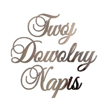 BANER girlanda TWÓJ NAPIS dowolny tekst ROSE GOLD