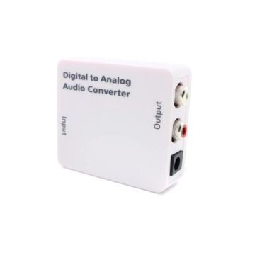 Оптический аудиоконвертер Коаксиальный TOSLINK — RCA 2x CHINCH ANALOG
