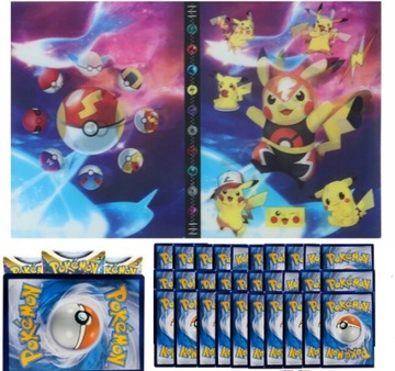 ALBUM KLASER POKEMON NA 432 KARTY+100 KART +1