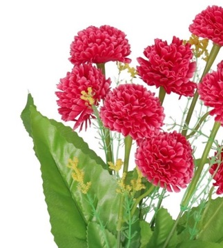 SZTUCZNE KWIATY ROŚLINY GAŁĄZKI DALIA 10 GŁÓWEK