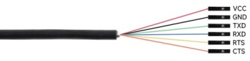 Промышленный последовательный кабель USB to TTL 6 pin Waveshare 26739