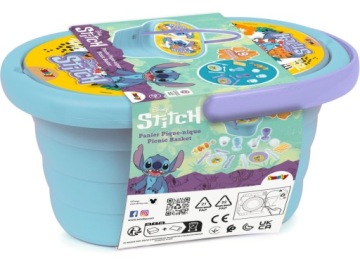 Smoby Disney Набір для пікніка Stitch Кошичок з ручкою 19 аксесуарів