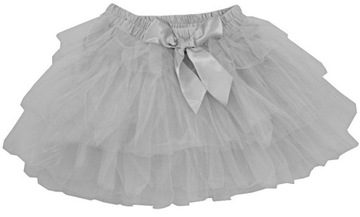 SPÓDNICA dziecięca TIULOWA TUTU szara 104 H156C