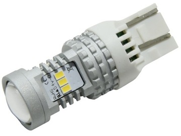 Żarówka Samochodowa LED W21/5W W21W T20 7443 7440 12V DC Biały Zimny 6000K