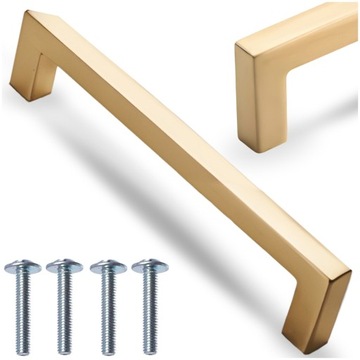РУЧКА ДЛЯ МЕБЕЛИ КУХОННЫЕ ШКАФЫ КОМОДЫ ШКАФЫ ЯЩИКИ МЕБЕЛЬ ЗОЛОТО 128 мм