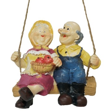 Zawieszka na prezent na Dzień Babci i Dziadka Huśtawka figurka dekoracja