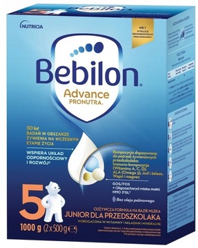 Mleko modyfikowane Bebilon 5 Advance Pronutra Junior 1000 g