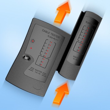 ТЕСТЕР СВЕТОДИОДНЫХ СЕТЕВЫХ КАБЕЛЕЙ RJ45 RJ11