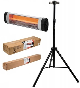 YATO КВАРЦЕВАЯ ИНФРАКРАСНАЯ ТЕРРАСА ИЗЛУЧАЮЩАЯ 2000ВТ + ШТАТИВ YT-99530