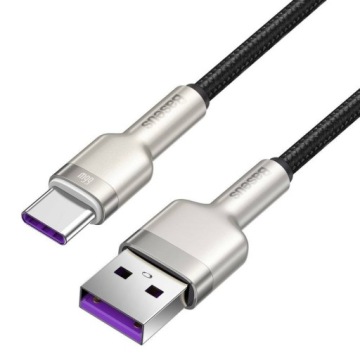 Кабель USB на USB-C Baseus 66Вт 6А 1м Черный