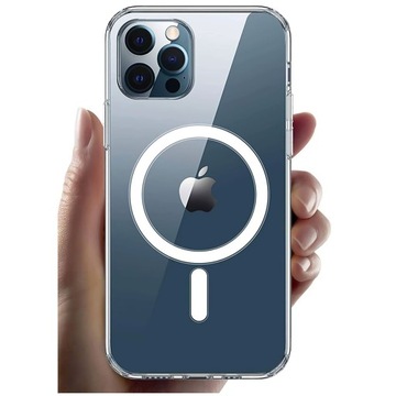 ETUI DO IPHONE 15 PRO MAX MAG SAFE OBUDOWA HYBRID CASE COVER SHOCK CLEAR
