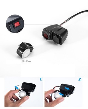 USB-ЗАРЯДНОЕ УСТРОЙСТВО С МОТОЦИКЛЬНЫМ ВОЛЬТМЕТРОМ И ТЕРМОМЕТРОМ