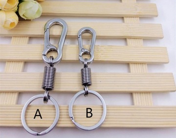 ПРОЧНЫЙ ПРУЖИННЫЙ КАРАБИН, ХРОМИРОВАННОЕ КОЛЬЦО