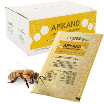 Apikand ciasto pokarm dla pszczół z pyłkiem pszczelim fondat 20 x 1kg