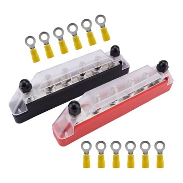 Блок распределения питания шины М6 положительный и отрицательный многоцелевой с максимальным напряжением 48В