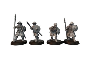 14th Century Scots with Spear and Shield - 4 Pozy