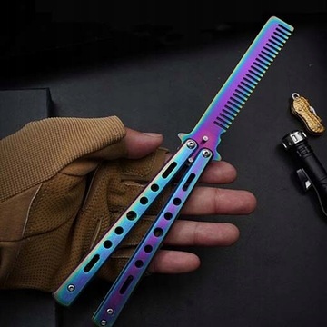 ТРЕНИРОВОЧНЫЙ НОЖ БАБОЧКА ТРЕНИРОВОЧНЫЙ ГРЕБЕНЬ БАБОЧКА