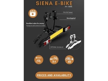 KUFR KOLA NA ZAŘÍZENÍ(HÁK) PLATFORMA 2 SIENA E-BIKE UCHULANY