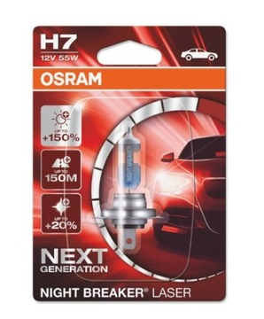 ŻARÓWKA H7 12V 55W PX26D OSRAM NIGHT BREAKER LASER