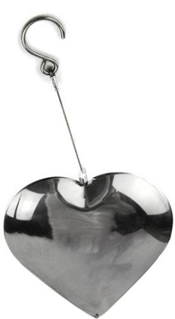 ZAWIESZKA METALOWA SREBRNA 30 CM