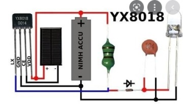 Интегральная схема Yx8018 и солнечная лампа DŁ Сделай САМ!