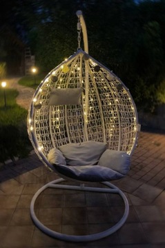 LAMPKI DRUCIKI BIAŁE CIEPŁE 100 LED 10M CHOINKOWE NA BATERIE ŚWIATEŁKA