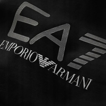 EA7 EMPORIO ARMANI KOSZULKA LONGSLEEVE - LOGO 3D - CZARNY - XXL