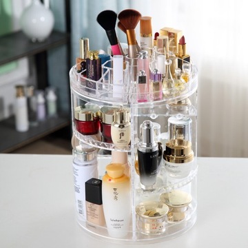 Поворотный органайзер для косметики, акриловых украшений.