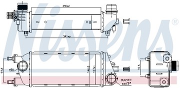 NISSENS INTERCOOLER LANCIA YPSILON 0,9 11-