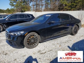 Mercedes Klasa S W223/V223 2023 Mercedes-Benz Klasa S 2023r., S 500 4matic, 3L, od ubezpieczalni 3.0 435KM