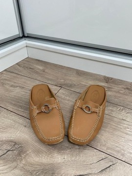 TOD'S LOAFERSY MOKASYNY BUTY SKÓRA 38,5 24,5 CM