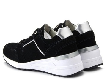 Buty damskie na koturnie sneakersy sportowe skórzane Filippo DP2003 38