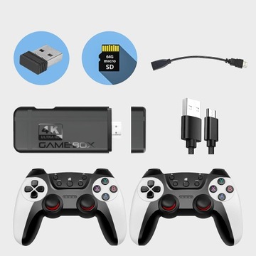 ТВ-ИГРА БЕСПРОВОДНАЯ КОНСОЛЬ 2 КОНТРОЛЛЕРА 64G 20000 ИГР 4K HDMI