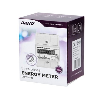 3-ФАЗНЫЙ СЧЕТЧИК ЭНЕРГИИ MID ORNO OR-WE-520 80 A#