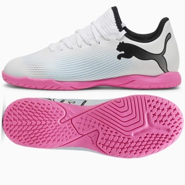 Buty Puma Future 7 Play IT Jr 107739-01 biały 35