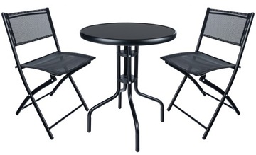 НАБОР садовой мебели БАЛКОН 2 х СТУЛ + СТОЛ для террасы Балкон