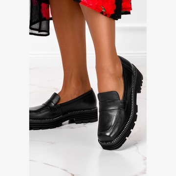 НИЖНИЕ МОКАСИНЫ С ЦИРКОНИЙНОЙ КОЖЕЙ НОВИНКА 40