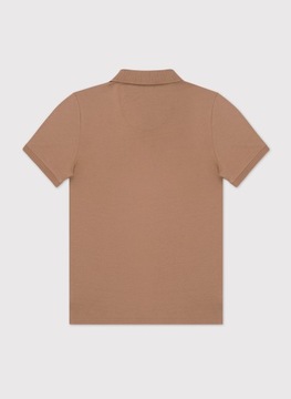 Beżowy gładki t-shirt polo basic 100% bawełna PAKO LORENTE 3XL