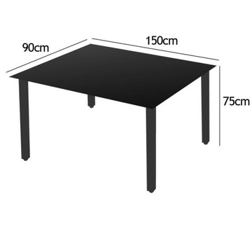 АЛЮМИНИЕВЫЙ КОМПЛЕКТ САДОВОЙ МЕБЕЛИ ИЗ СТОЛА И 6 СТУЛЬЕВ