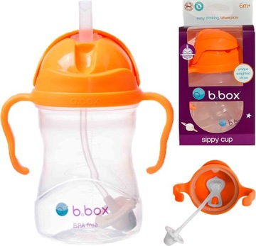 B.BOX INNOWACYJNY BIDON KUBEK Z OBCIĄŻONĄ SŁOMKĄ RURKĄ DLA DZIECI 240ml 509