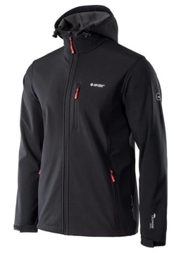 HI-TEC SOFTSHELL KURTKA MĘSKA Z KAPTUREM CZARNA XL